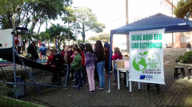 Recicla CDL em Turvo arrecada 800 quilos de resíduos